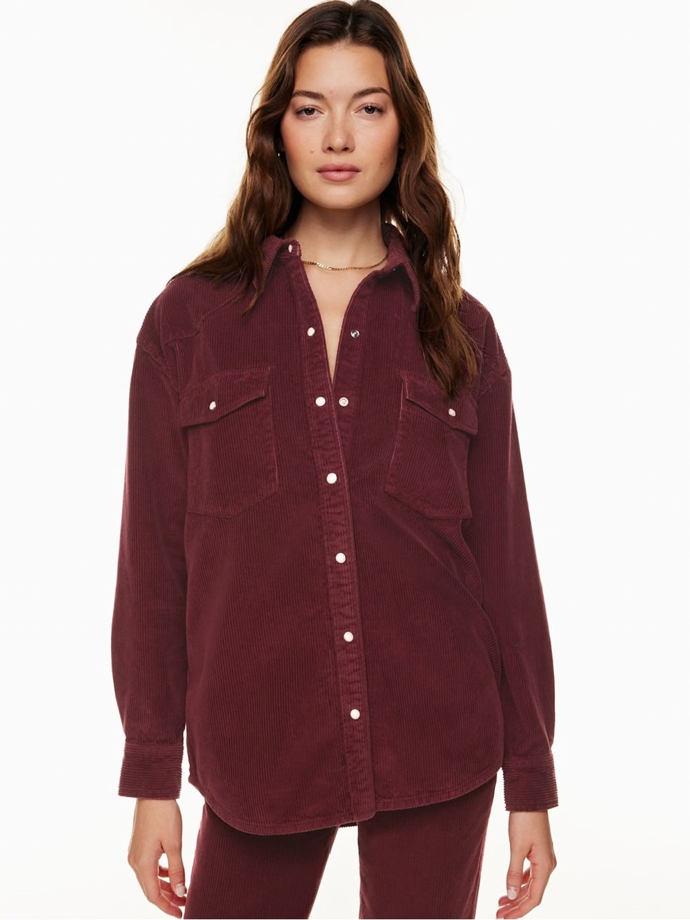 Denim Forum corduroy western shirt size 3